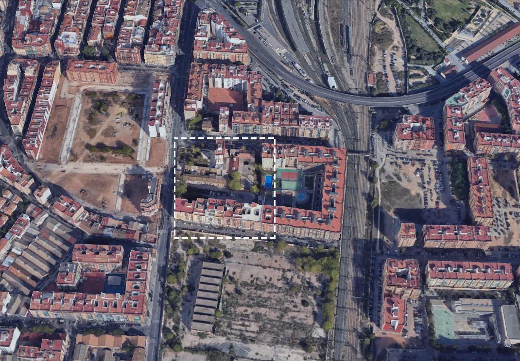 Un promotor reactiva otro plan para regenerar Jesús: 194 viviendas nuevas y 1.000 m2 de parque 