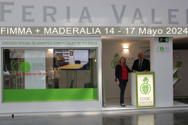 El Colegio Oficial de Agentes Comerciales de Valencia, en FIMMA-Maderalia