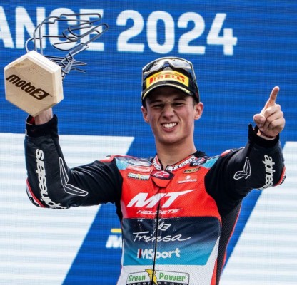 Sergio García Dols domina de principio a fin y es nuevo líder del mundial de Moto2