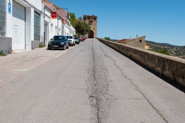 Morella asfaltará la carretera de Castelló en el tramo exterior en el portal de Sant Mateu