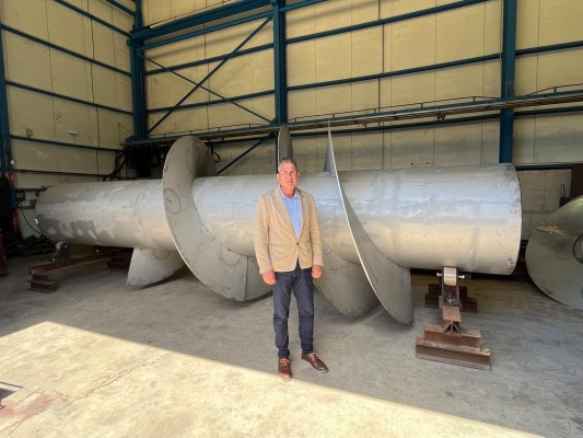 Burriana construye nuevos tornillos de Arquímedes en la Serratella para evitar inundaciones
