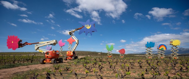 Dibuixant unes vinyes més animades des d'Altea
