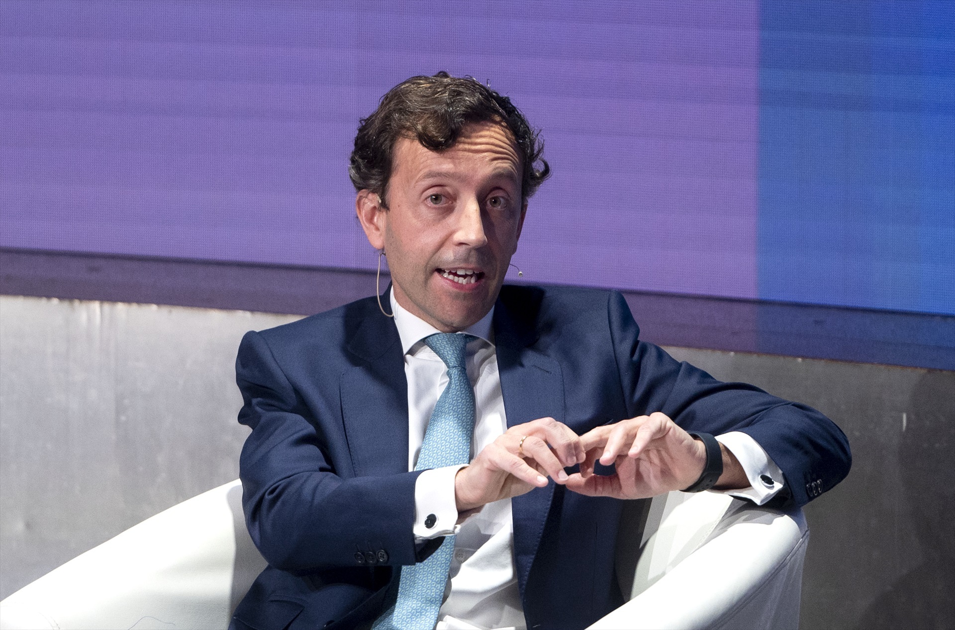 El responsable de BlackRock en España, Aitor Jauregui. Foto: ALBERTO ORTEGA/EP - 