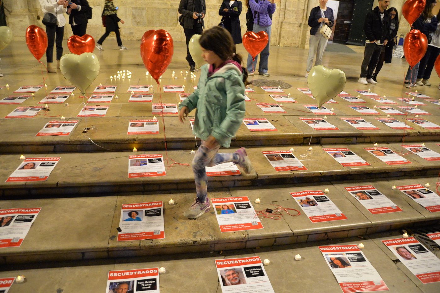 Concentración en València para pedir la liberación de los israelíes secuestraos por Hamas. Foto: GG - 