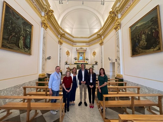 Los cuadros de José Mingol ya lucen restaurados en la ermita de Santa Quitèria de Almassora