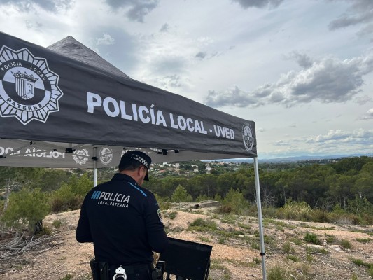 Paterna sobrevuela con drones de vigilancia La Vallesa por seguridad y protección forestal 