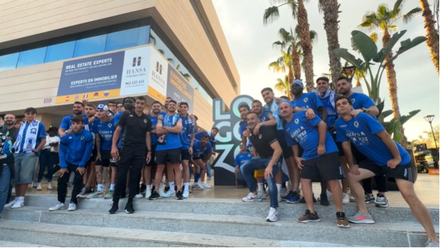 Logozo, el espacio de ocio recién inaugurado, elegido por el Hércules para celebrar su ascenso