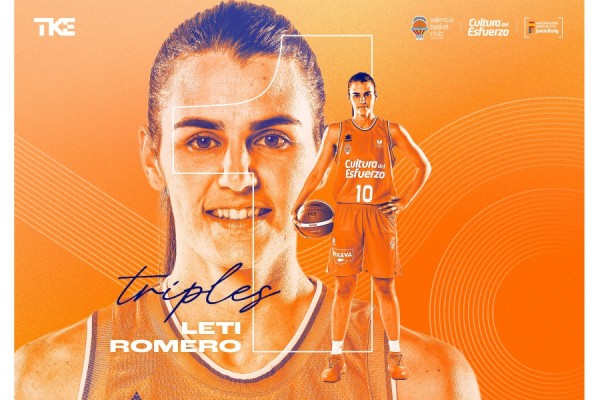 Leticia Romero se corona máxima triplista con el Valencia Basket
