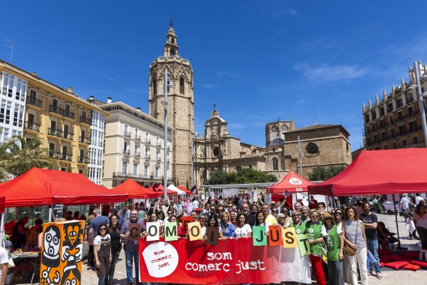 València acoge el Día Mundial del Comercio Justo con mercados, actividades infantiles y conciertos