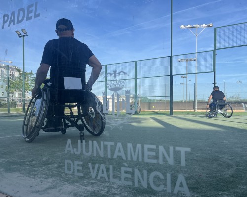 Los favoritos avanzan en el cuadro del Master Nacional de padel en silla de Valencia 
