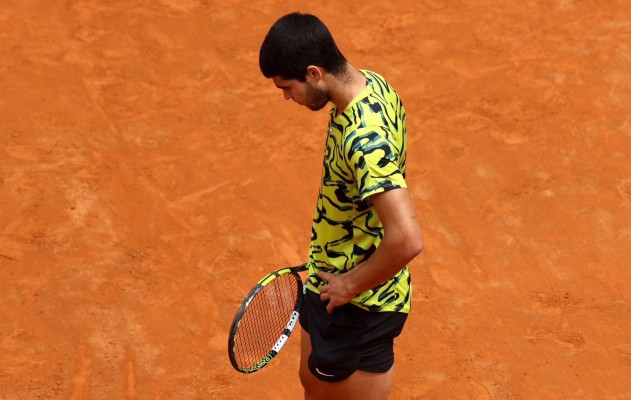 Alcaraz, baja en Roma, llegaría a Roland Garros con 10 partidos y 12 victorias menos que en 2023