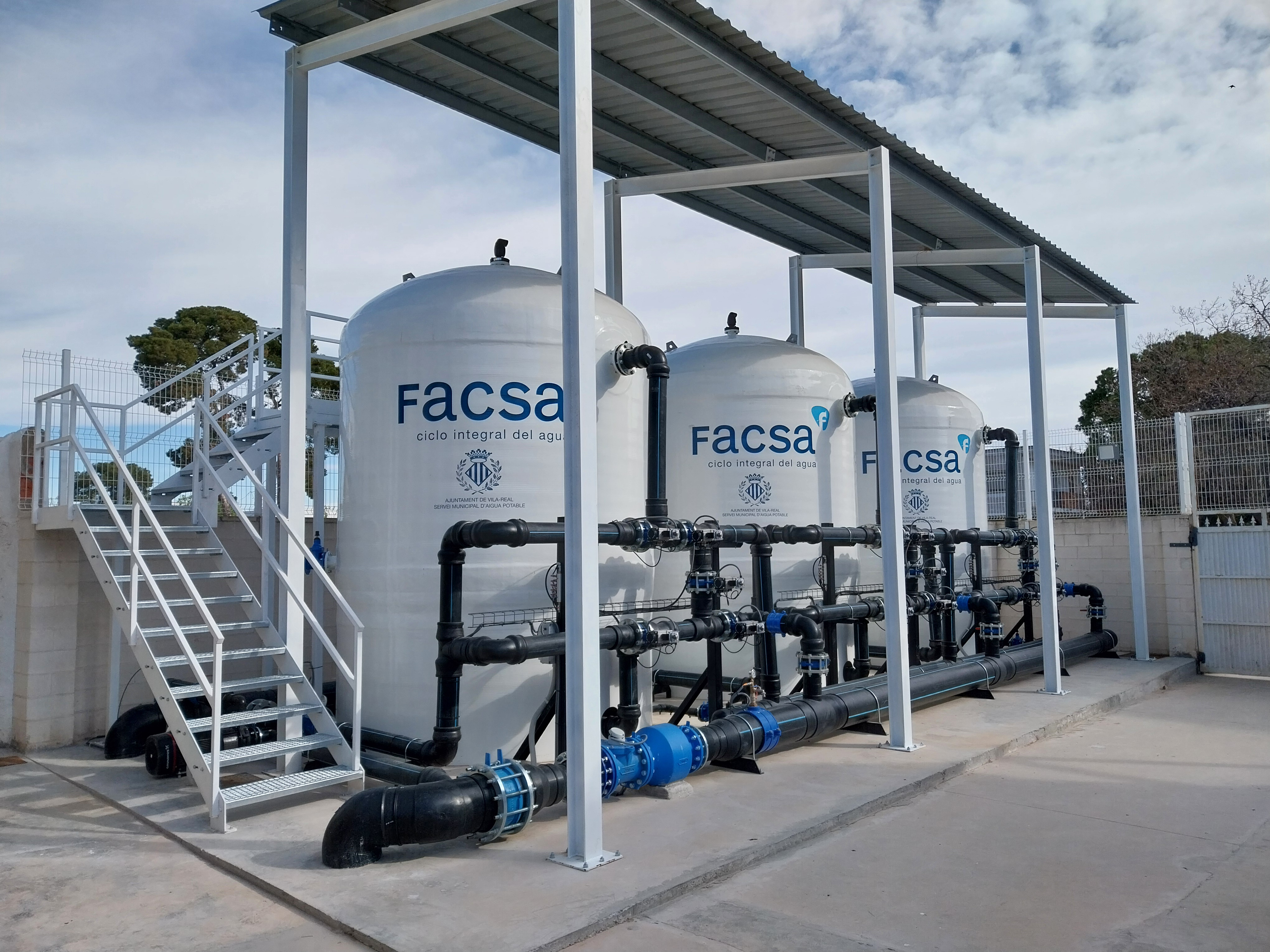 Facsa finaliza en Vila-real dos plantas de carbón activo para abastecer de agua de 