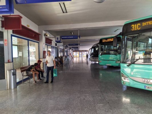 La gestión de la estación de autobuses de San Andrés de Murcia pasa este mes a manos del Ayuntamiento