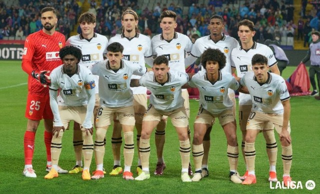 El Valencia alineó al segundo once más joven de su historia en Liga: 22 años y 203 días