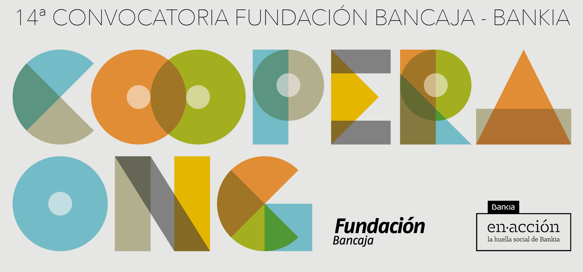 Cartel de la 14º Convocatoria Fundación Bancaja-Bankia Coopera ONG. - 