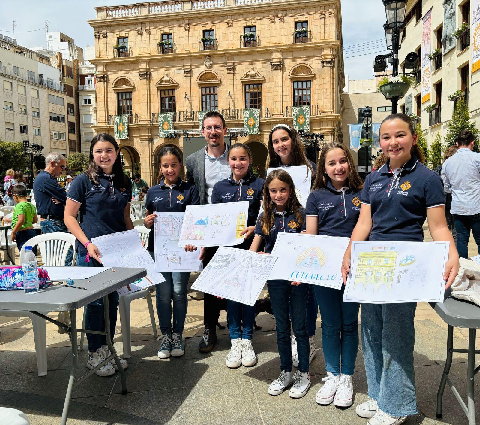 Los niños de Castelló participan en el tradicional XVI concurso de dibujo 'Ven a Pintar a Lledó' 
