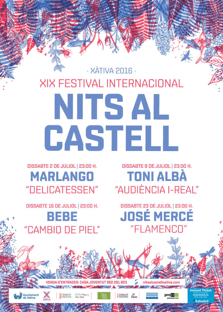 Marlango, Bebe, Toni Albà i José Mercé protagonistes de les nits al Castell de Xàtiva