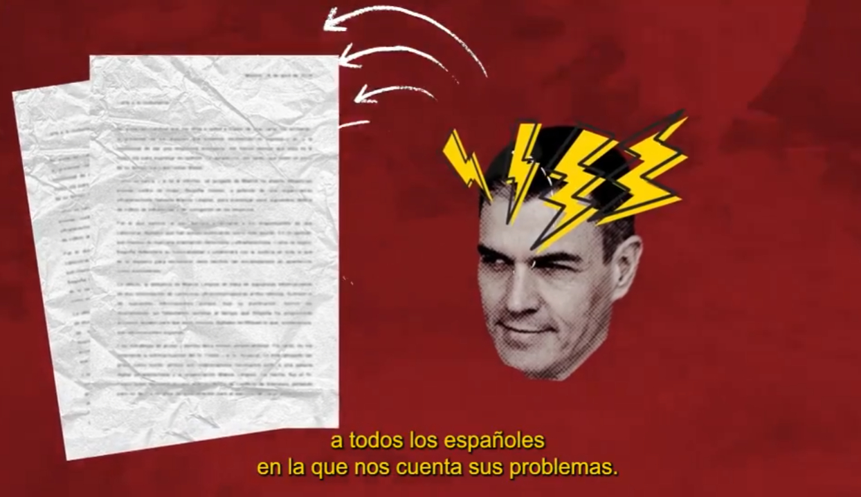 Captura del vídeo lanzado por el PP - 