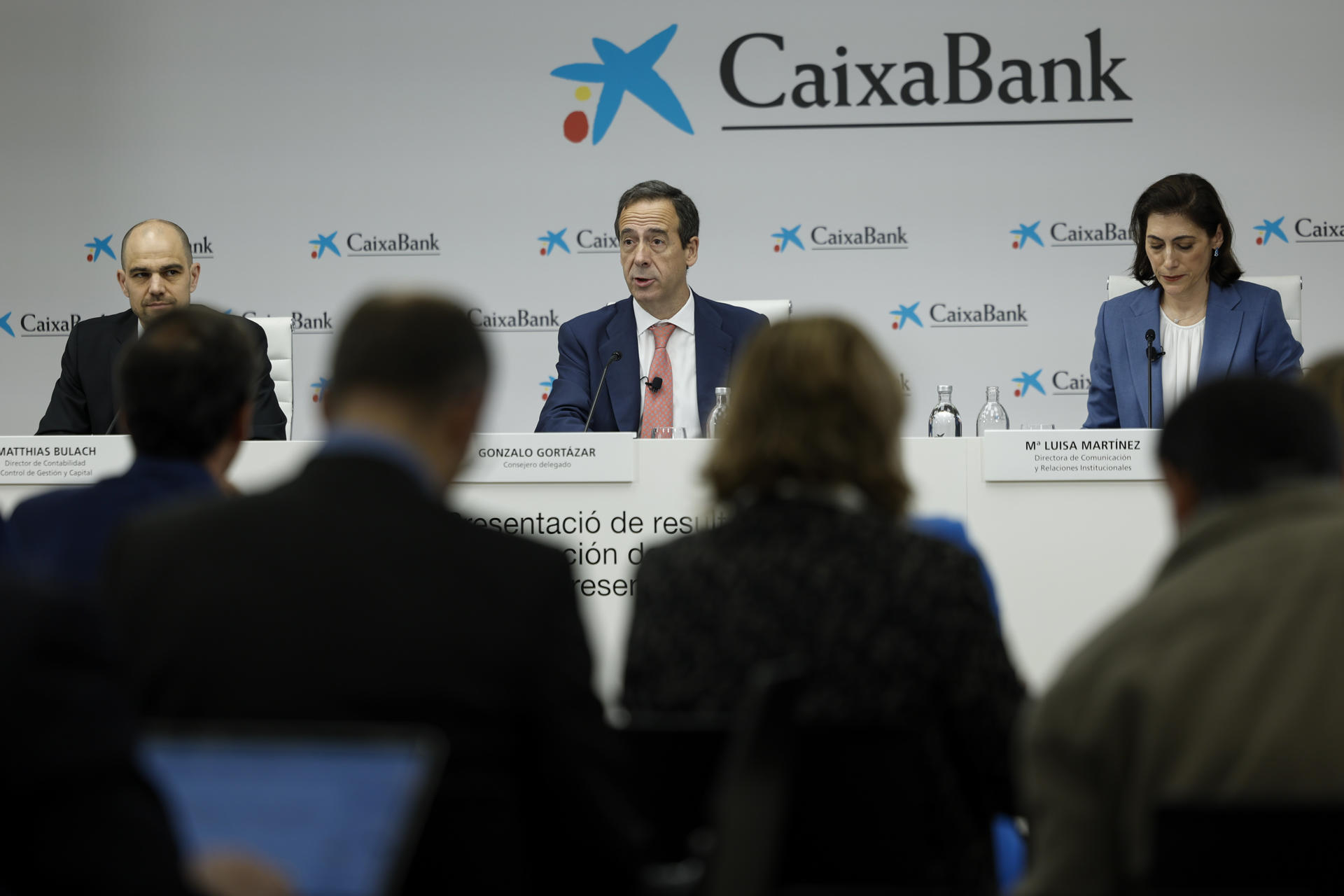 Presentación de resultados del primer trimestre de 2024. Foto: EFE/BIEL ALIÑO - 