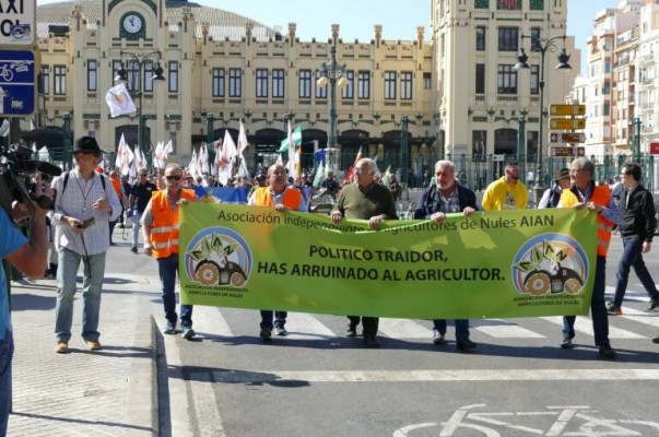 Los agricultores independientes se manifiestan el sábado en València en contra del Gobierno y la UE 