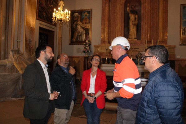 Castelló acomete obras de mejora en el altar y la cúpula de la basílica del Lledó