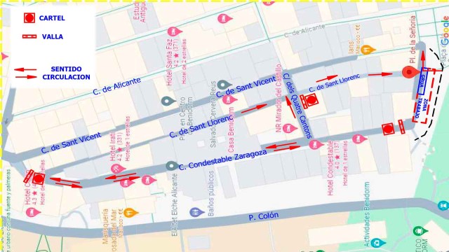 Benidorm sustituye los contenedores soterrados de la Plaça de la Senyoría por unos más modernos