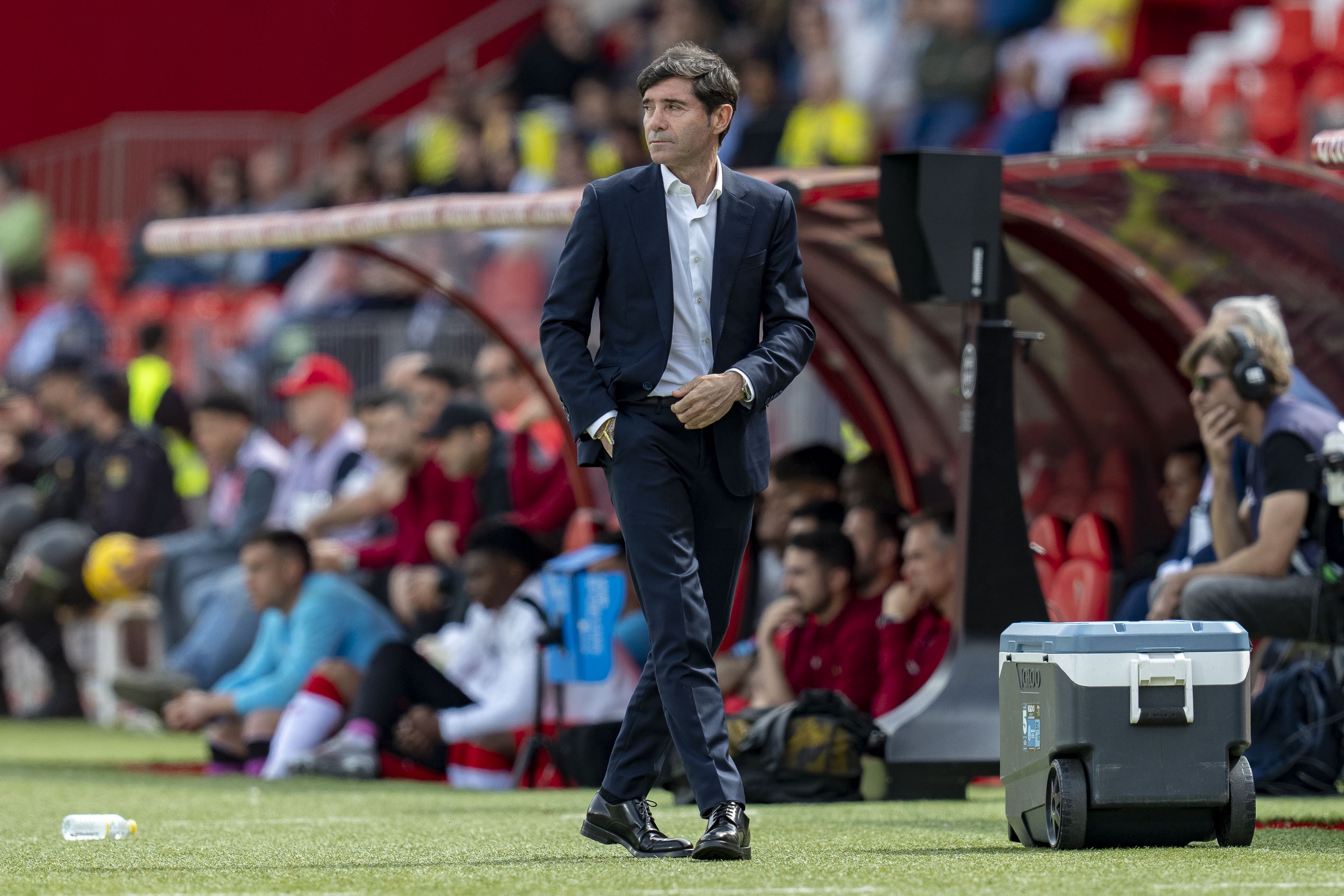 Marcelino García Toral durante el Almería - Villarreal. VILLARREAL CF - 