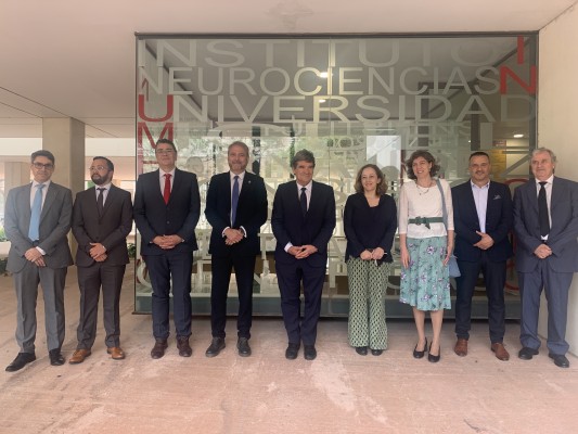 El ministro para la Transformación Digital, José Luis Escrivá, visita el Instituto de Neurociencias UMH-CSIC