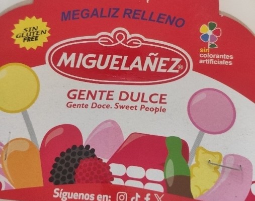 Sanidad advierte sobre la presencia de gluten  en el producto 'Megaliz Relleno' de Miguelañez
