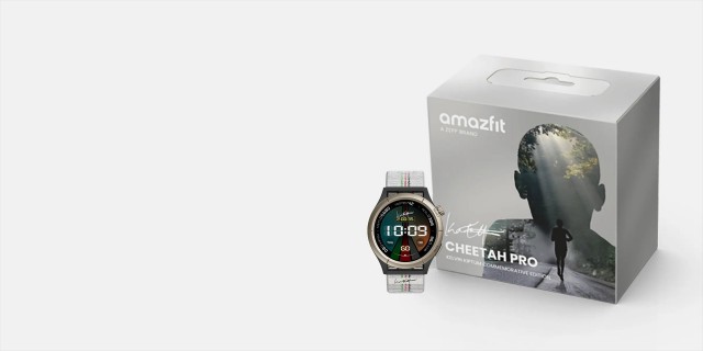 Tributo a Kelvin Kiptumcon el lanzamiento del Amazfit Cheetah Pro