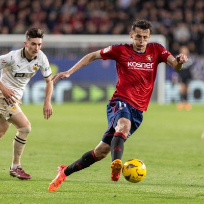 Ante Budimir, ingresado tras el partido ante el Valencia por tres fracturas costales