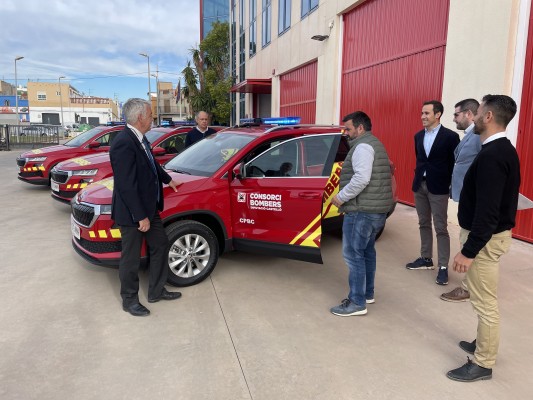 La Diputación incorpora seis nuevos vehículos al Consorcio Provincial de Bomberos 