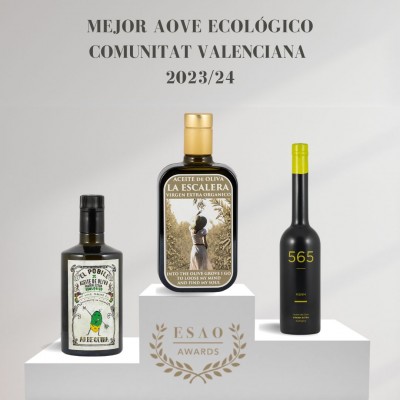 El mejor Aceite de Oliva Virgen Extra Ecológico de la Comunitat está en Ontinyent... y el tercero en Càlig
