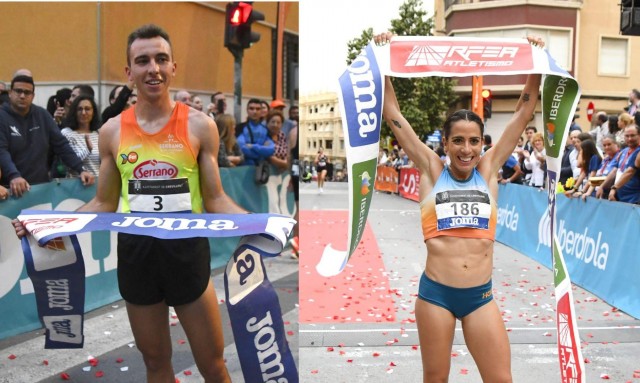 Lidia Campo y Miguel Baidal se proclaman en Crevillent campeones de España de 10k en ruta