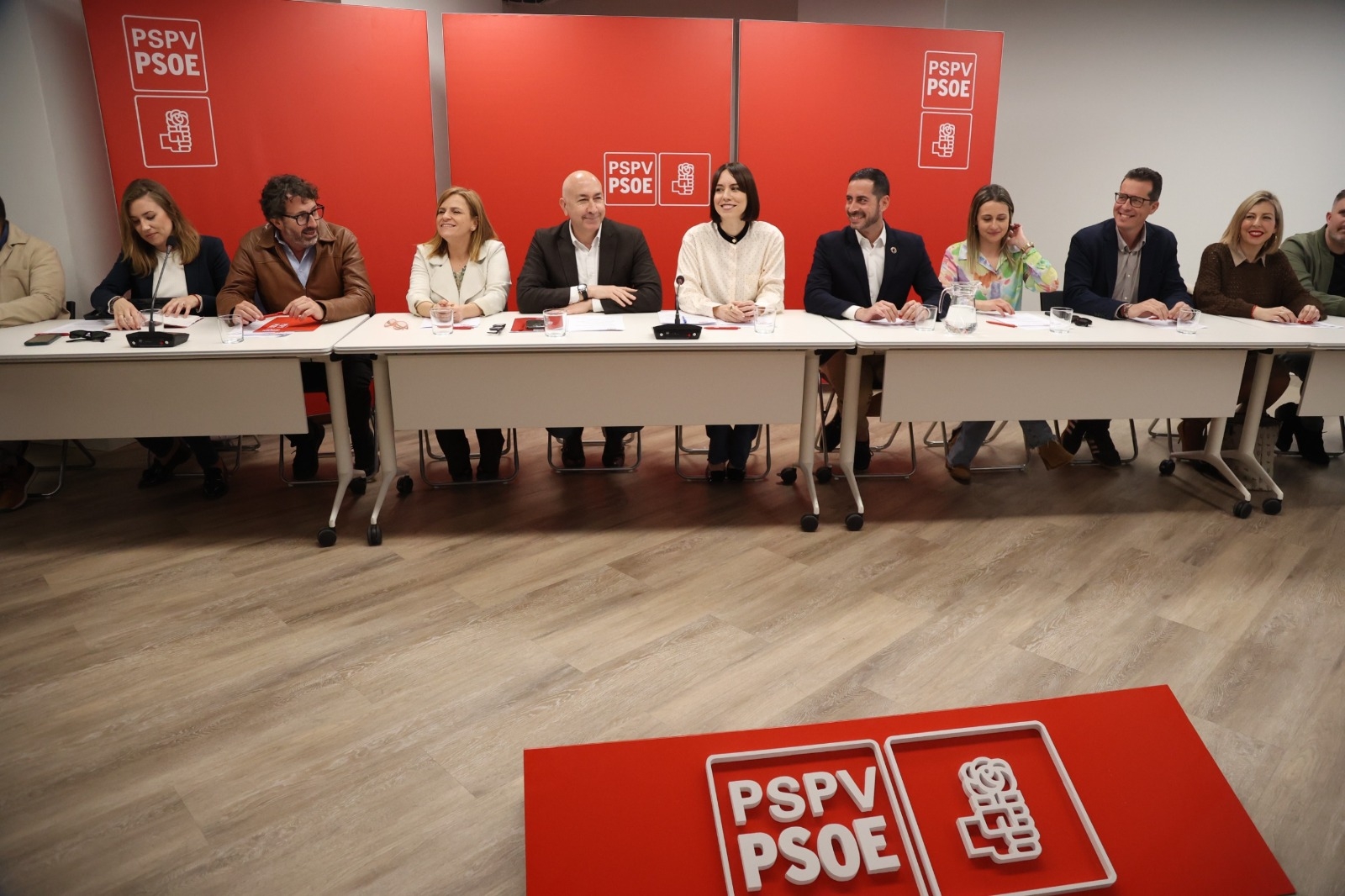 Reunión de la ejecutiva del pasado jueves. Foto: PSPV - 