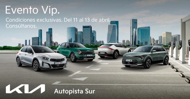 Evento VIP con descuentos especiales 11 al 13 de abril: KIA Autopista Sur