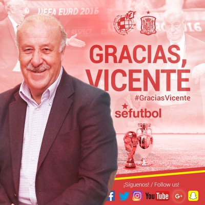 La Federación confirma que Del Bosque no continuará como seleccionador