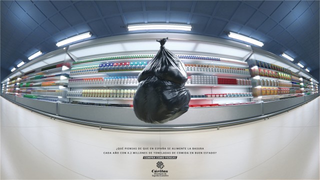 Cáritas lanza una campaña para concienciar sobre los 65,5 kilos de alimentos que tira cada hogar