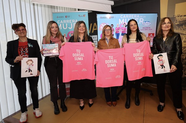 Carrera de la Mujer Valencia 2024: la marea rosa por la salud femenina