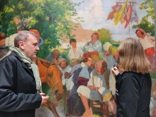 El IVCR+i restaura 'Correguda de joies' de Antonio Fillol para el Museu de Belles Arts de València