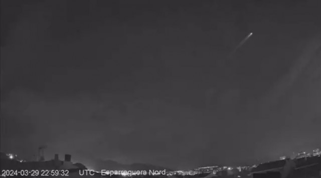 SPMN-CSIC detectó un posible misil balístico sobre la Comunitat Valenciana el viernes por la noche