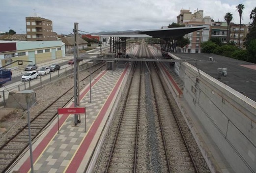 Tramo Silla-Cullera, en una imagen de archivo. Foto: ADIF - 