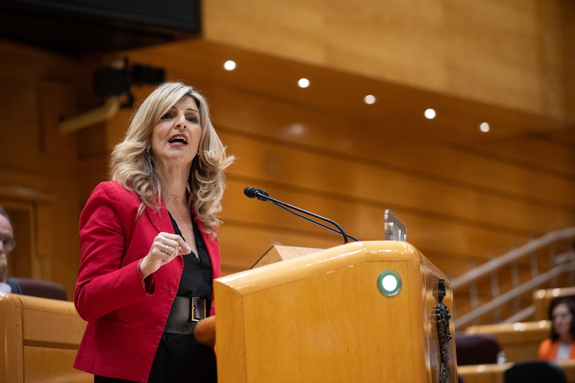 La líder de Sumar, Yolanda Díaz, en una imagen de archivo. Foto: A.MARTÍNEZ VÉLEZ/EP - 