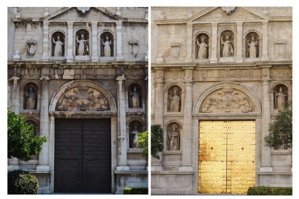 La fachada de la Iglesia de Santo Domingo luce 