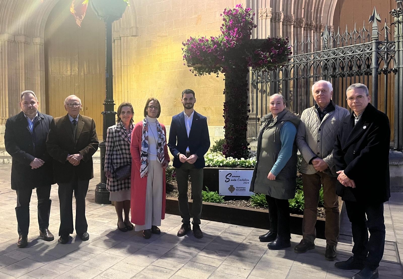 Castelló presenta un nuevo tapiz floral para rendir homenaje a las cofradías durante la Semana Santa