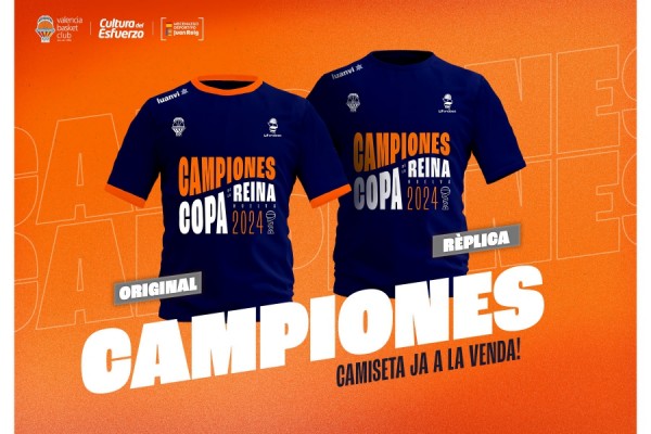 A la venta la camiseta de Campeonas de la Copa de la Reina

