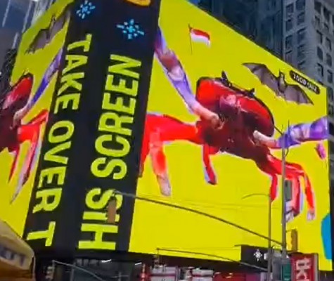 Un cangrejo en Times Square