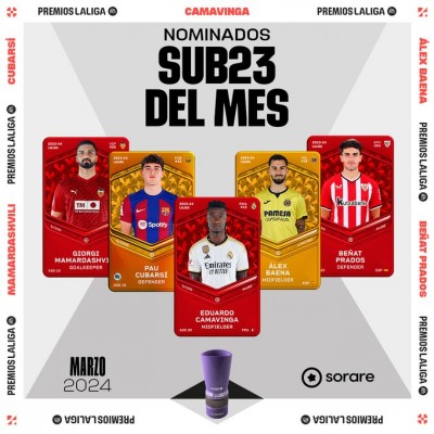 Giorgi Mamardashvili, nominado a mejor jugador sub-23 de LaLiga en el mes de marzo 