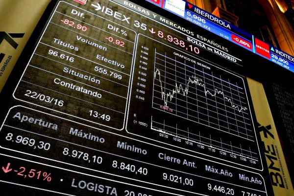 El Ibex 35 reduce sus pérdidas semanales al 1% tras subir hoy un 2,2%