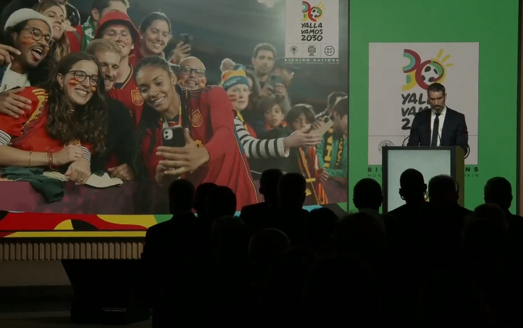 La Candidatura conjunta del Mundial 2030 presenta un logo con sol, mar y mucho fútbol
